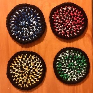 🖤 Crochet Coasters.